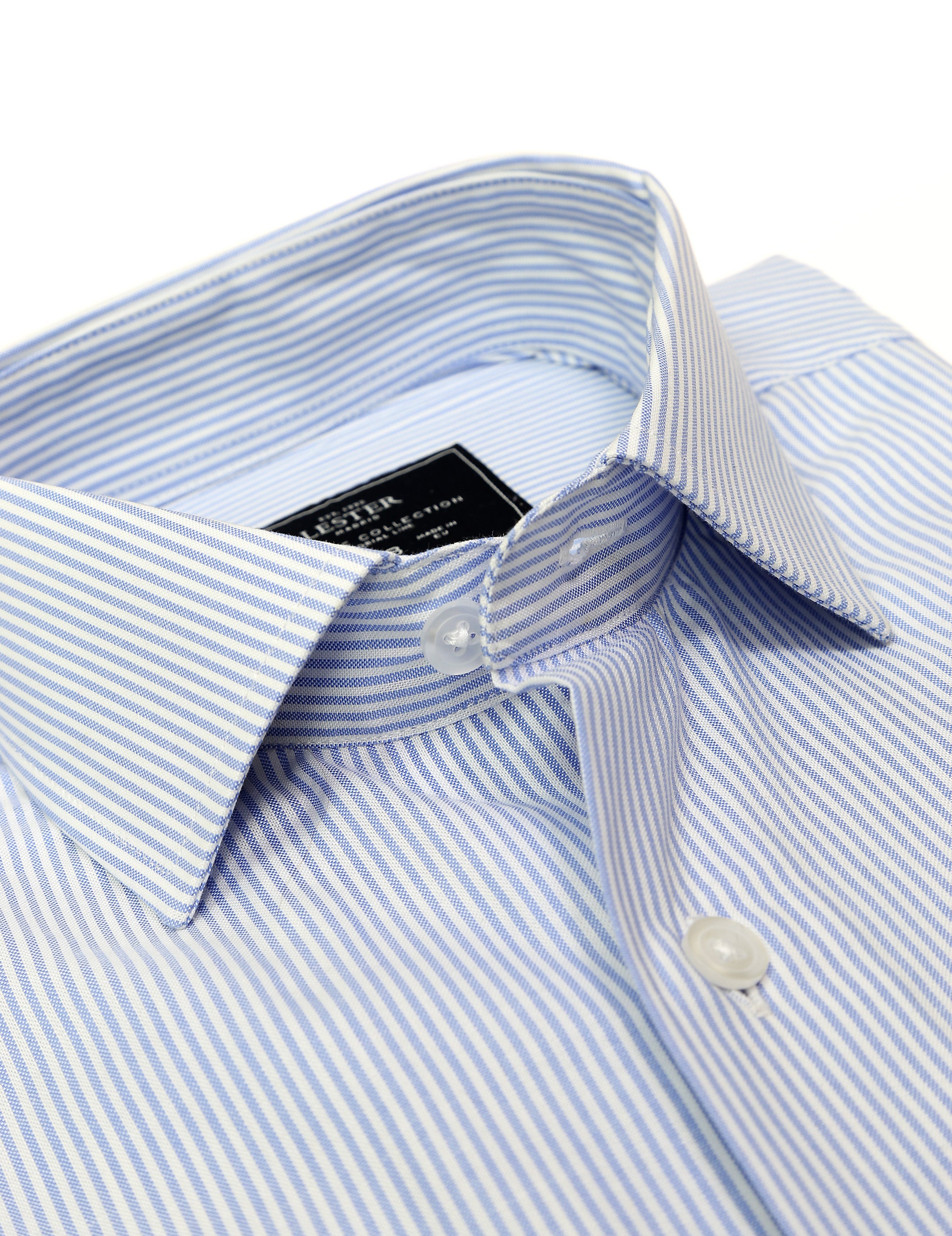 Camisa vestir raya media Azul