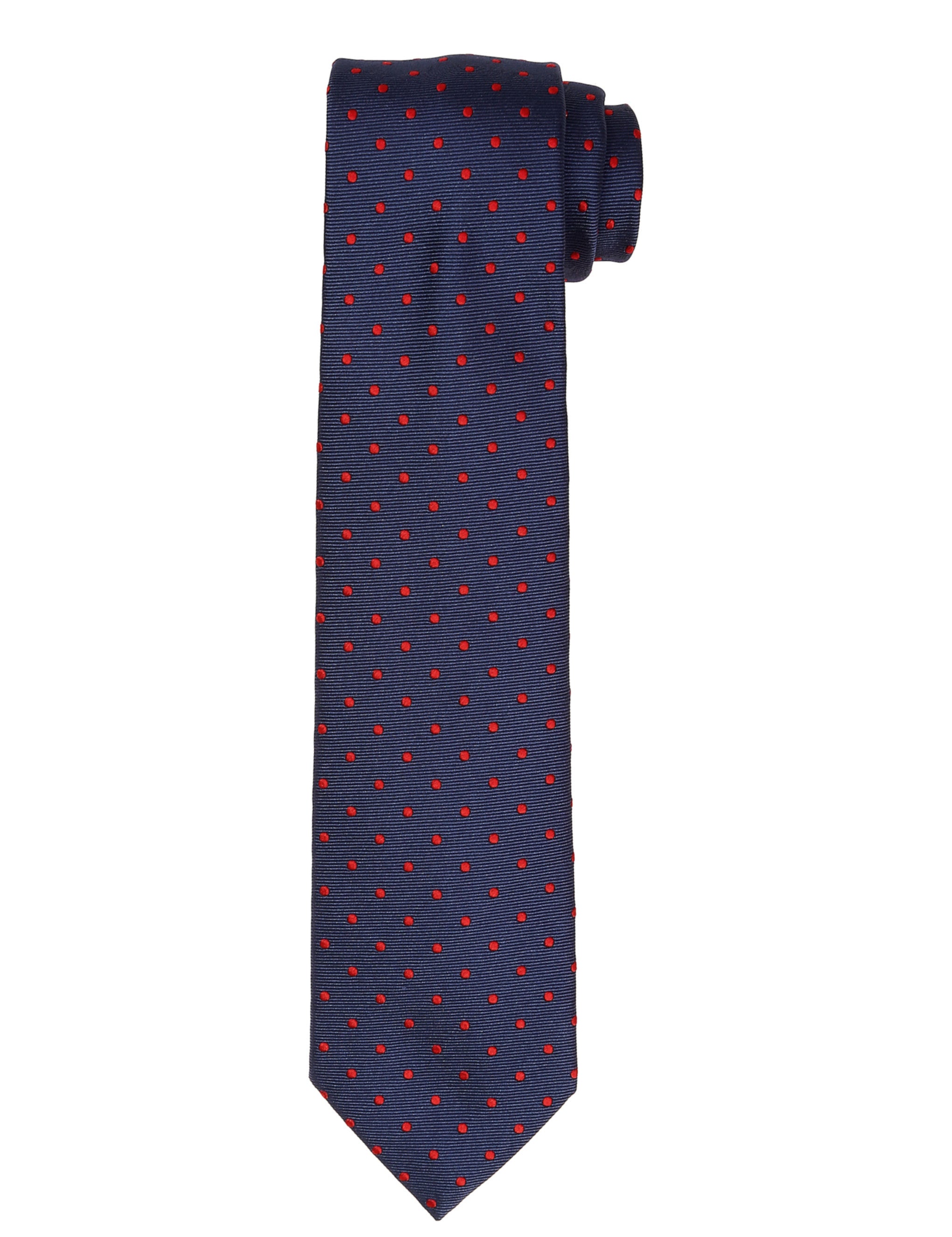Corbata pois saglia Azul/rojo