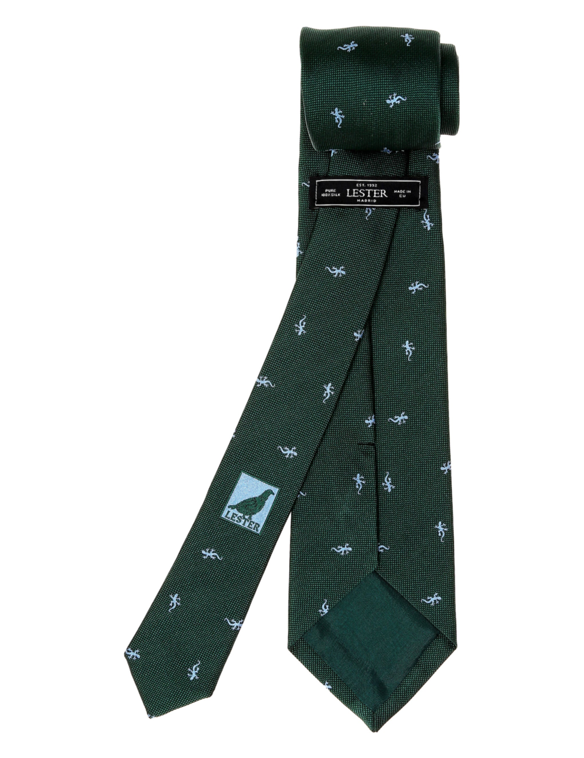 Corbata lagartijas Verde/azul