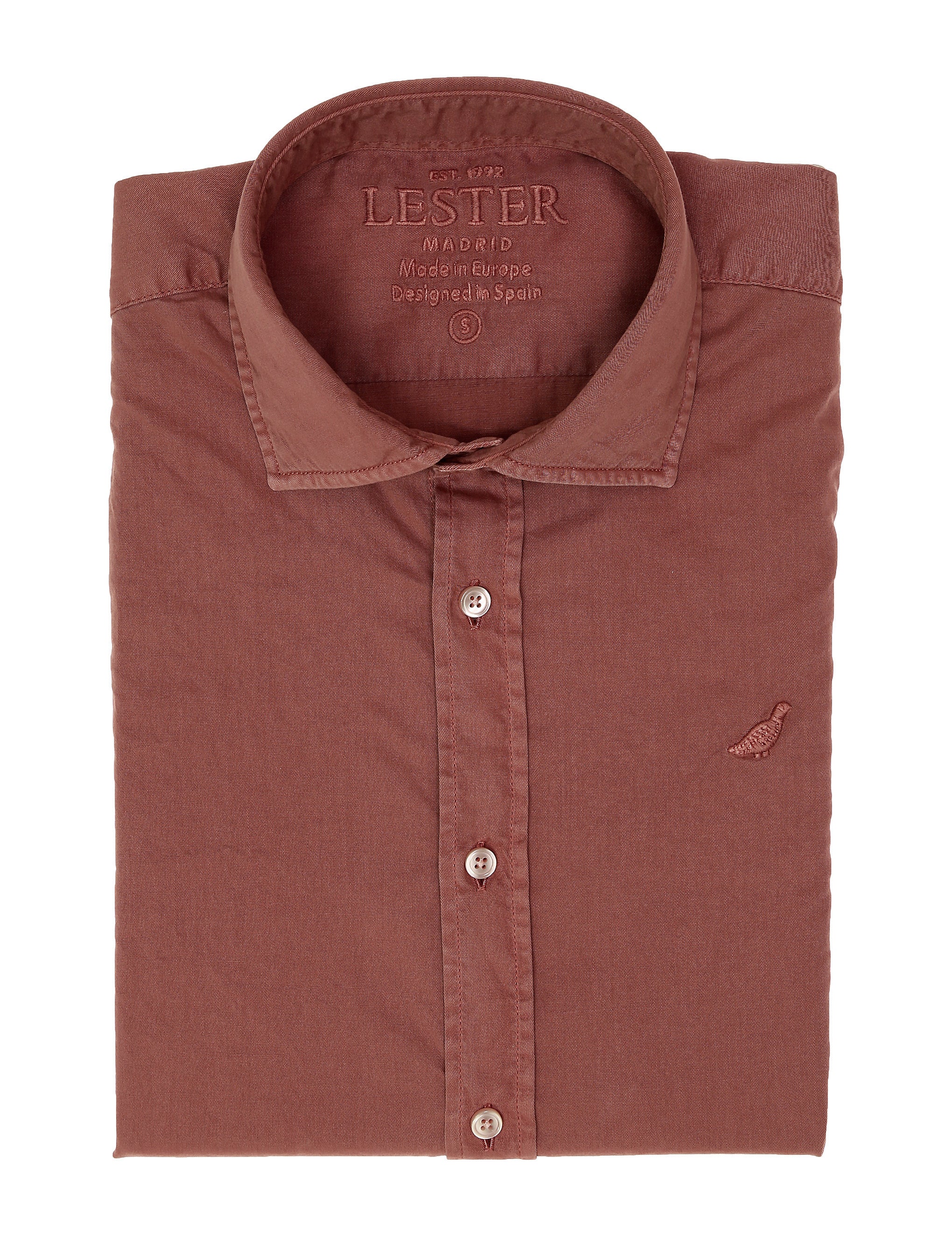 Camisa sarga tintada Rosa