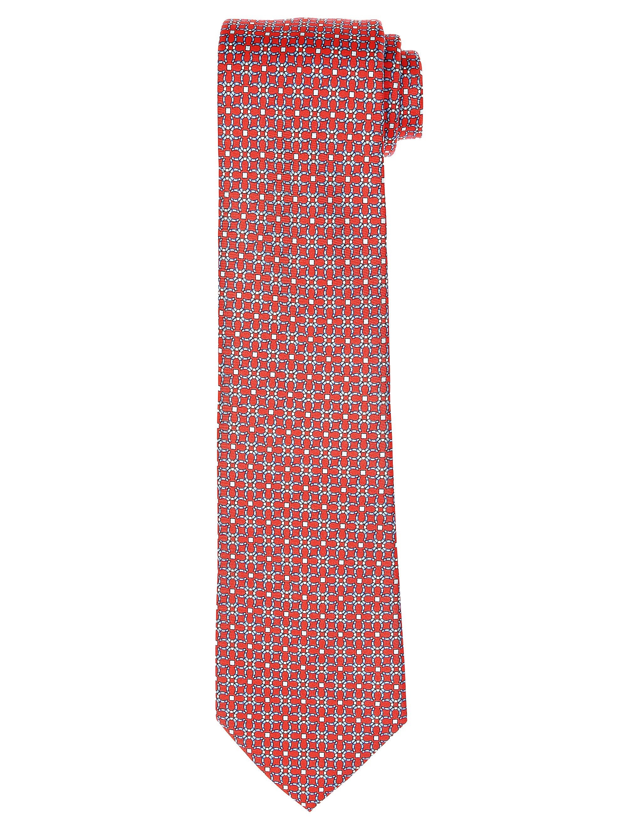 Corbata herradura Rojo/azul