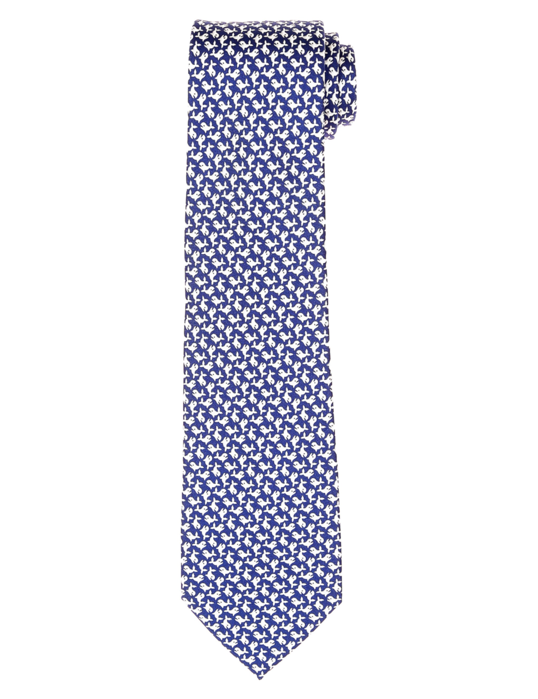 Corbata ballenas Azul/gris