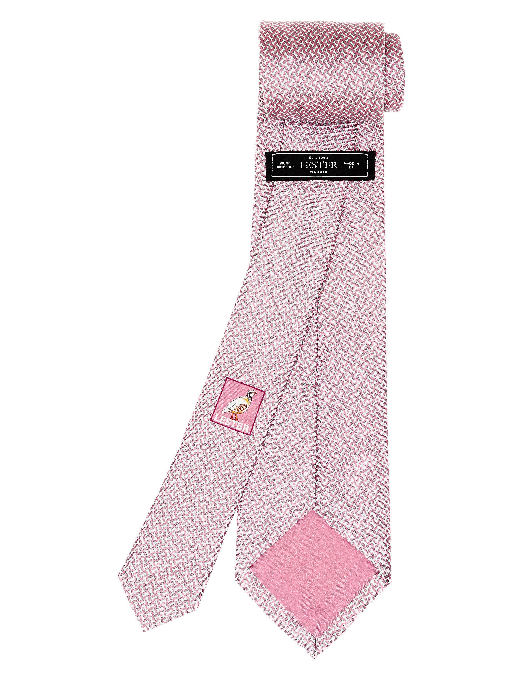 Corbata hueso Rosa/azul