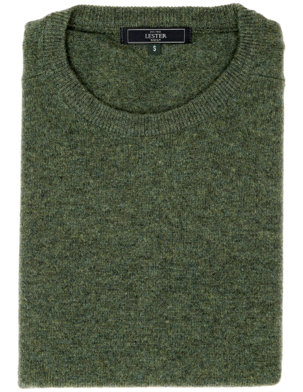 Jersey caja lana Verde oscuro