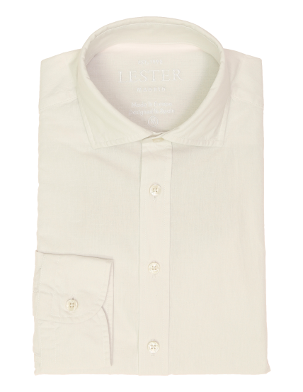 Camisa sport lino/alg  fil a fil Blanco