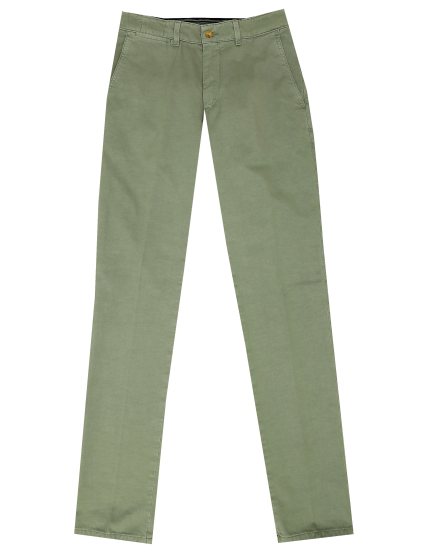 Pantalón chino lavado Verde
