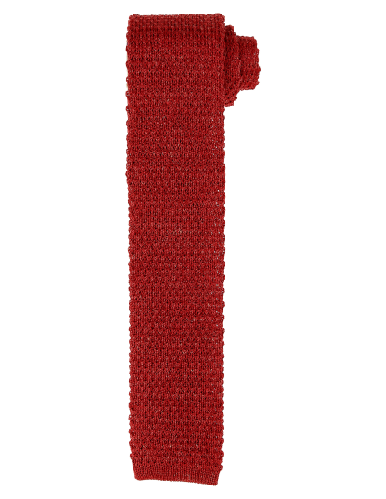 Corbata maglia Rojo