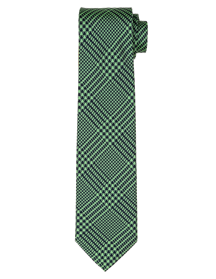 Corbata principe gales Azul/verde