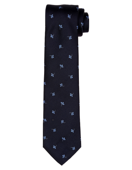 Corbata treboles Azul/azul