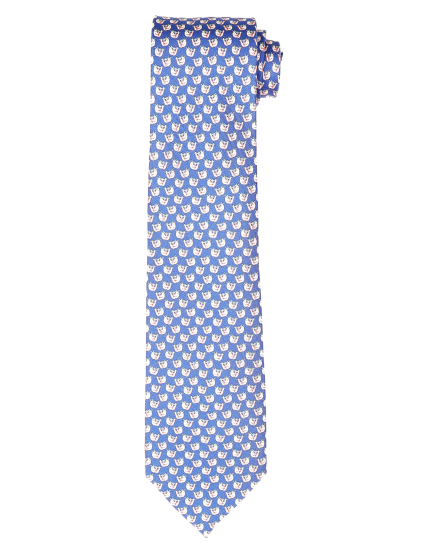 Corbata oso perezoso Azul/rosa