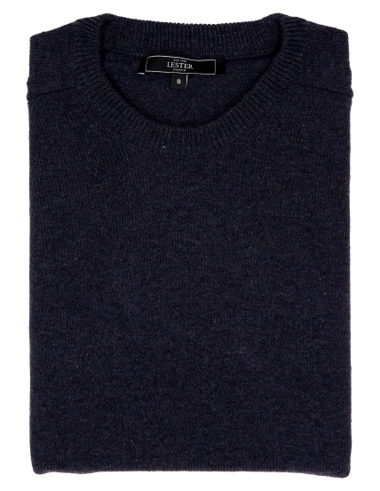 Jersey lana caja Azul oscuro