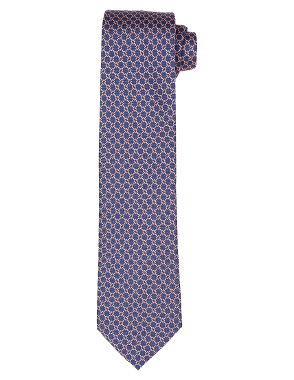 Corbata panel Azul/rosa