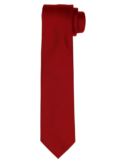 Corbata liso clasico Rojo
