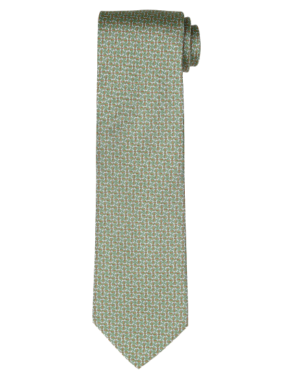 Corbata martillos Verde/azul