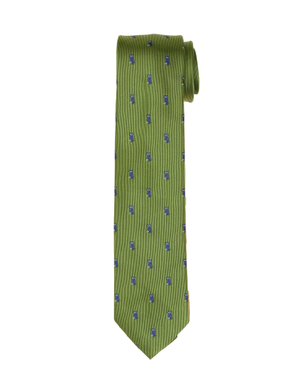 Corbata buhos Verde/azul