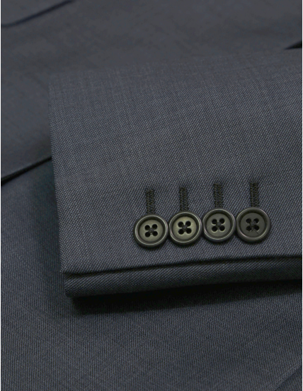 Traje fil a fil Azul medio