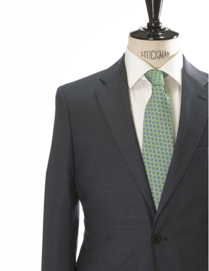 Traje fil a fil Azul medio