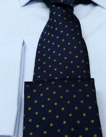 Camisa vestir raya fina Azul