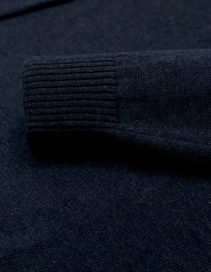 Jersey abertura algodón Azul oscuro