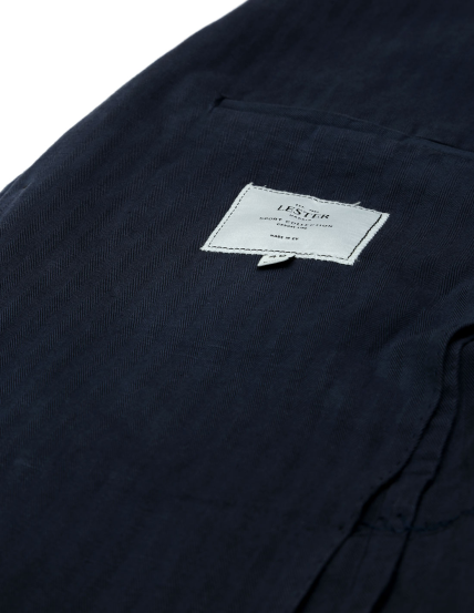 Chaqueta gabardina espiga Azul