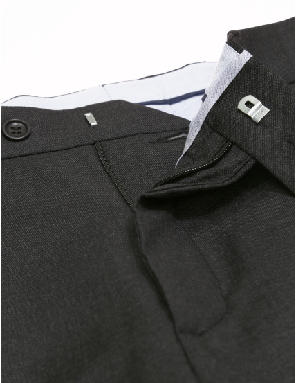 Pantalón vestir s/pinzas Gris oscuro
