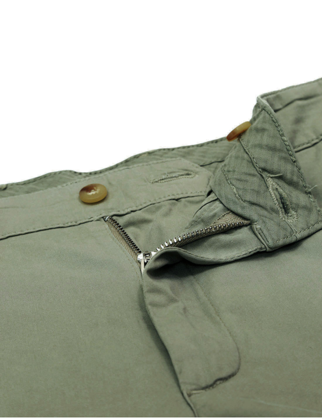 Pantalón satén c/p Verde 2