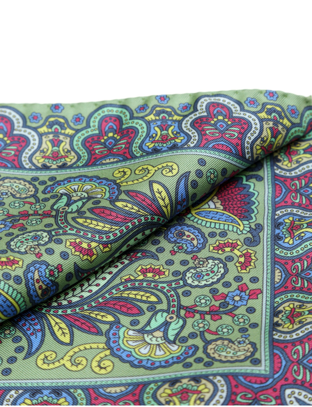 Pañuelo bolsillo cashmeres grandes Verde 2