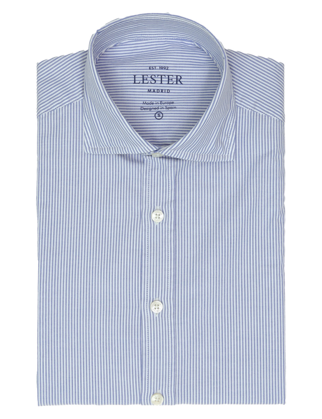 Camisa sport oxford raya par Azul