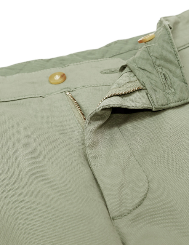 Pantalón canvas tencel Verde 2
