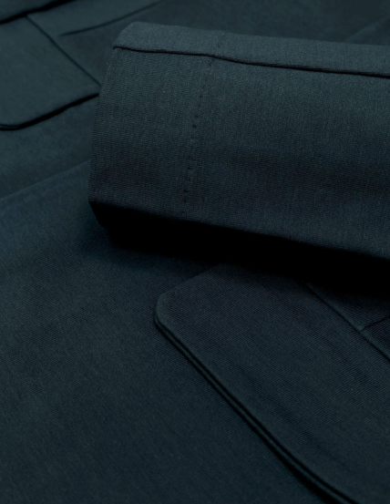 Cardigan algodón modal lavada Azul