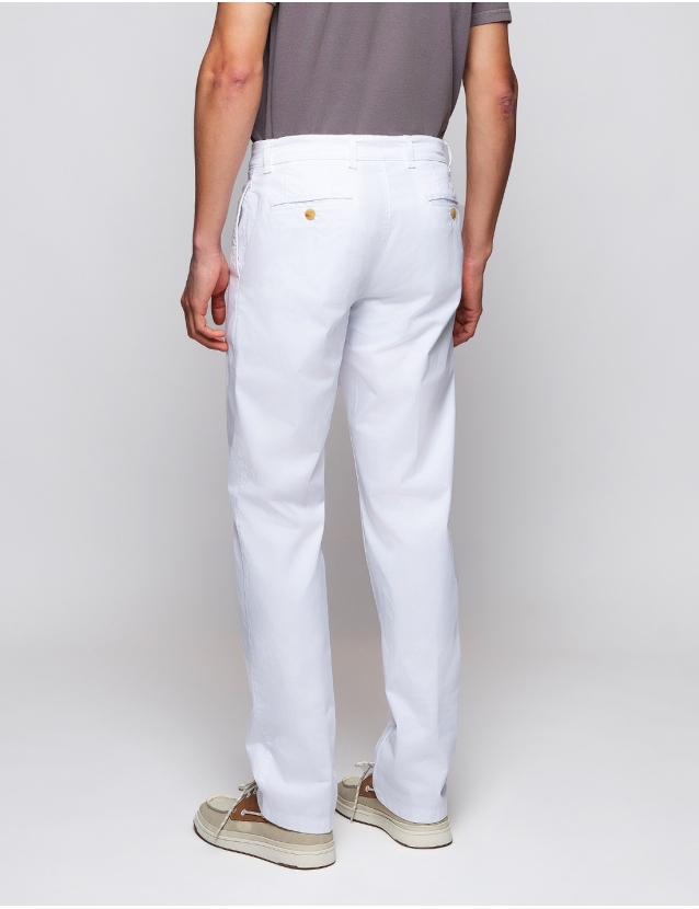 Pantalón satén s/p Blanco 2