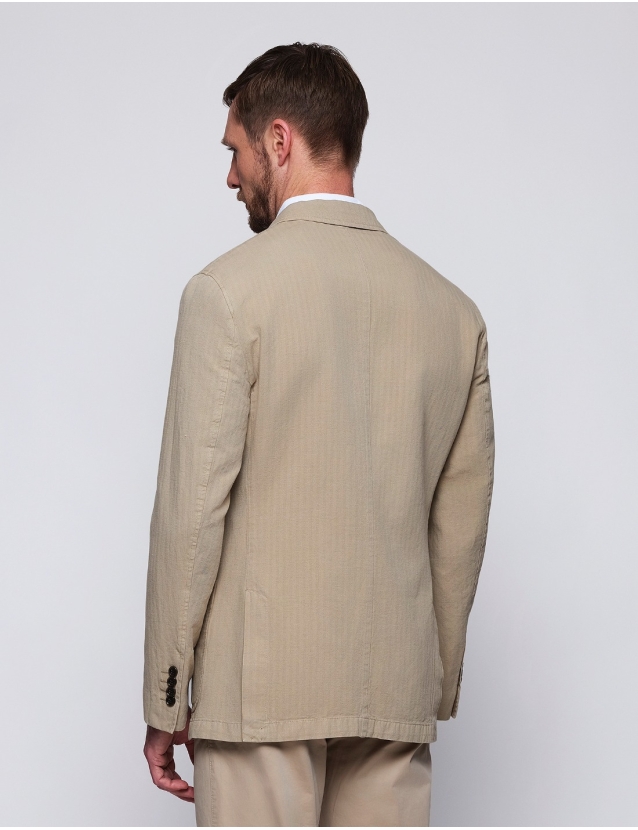 Chaqueta gabardina espiga... 2
