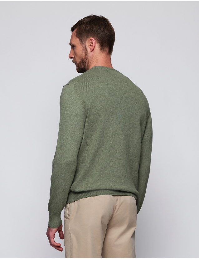 Jersey pico algodón Verde 2
