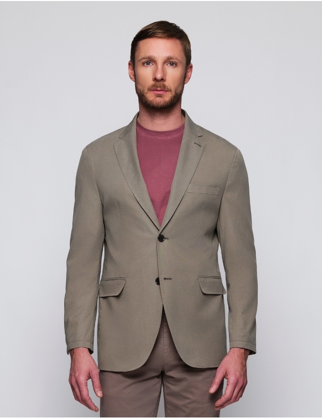 Chaqueta lino tencel lavada...