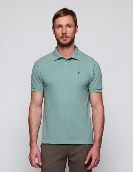 Polo pique manga corta Verde claro