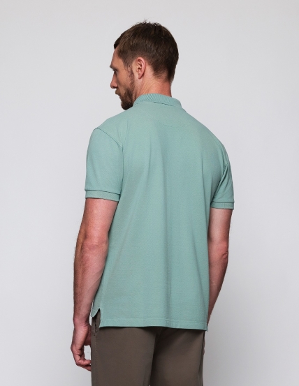 Polo pique manga corta Verde claro