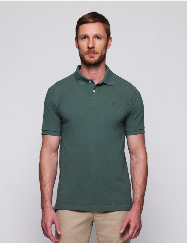 Polo pique manga larga...