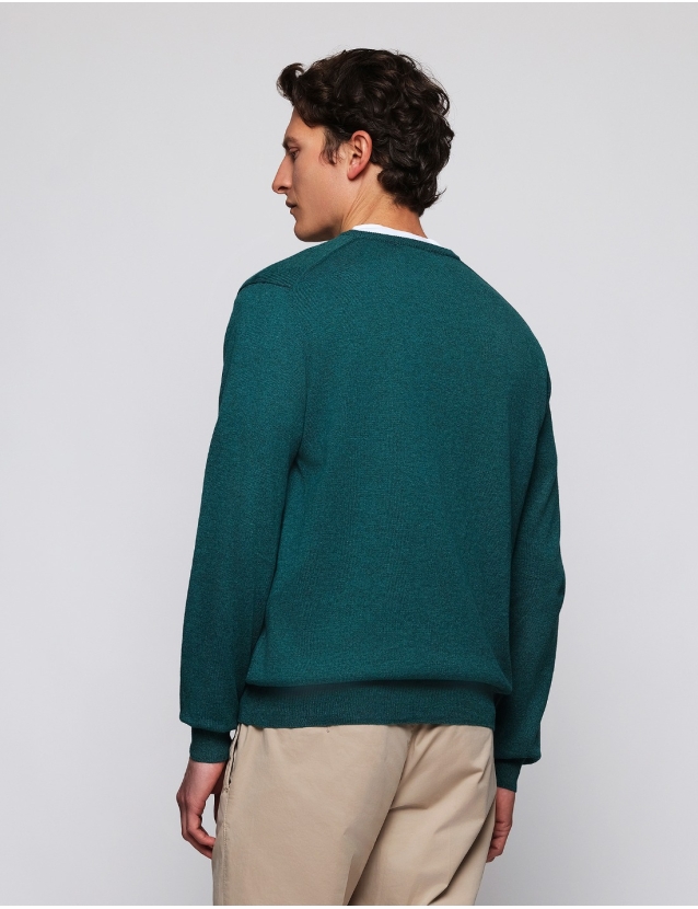 Jersey pico algodón Petroleo 2