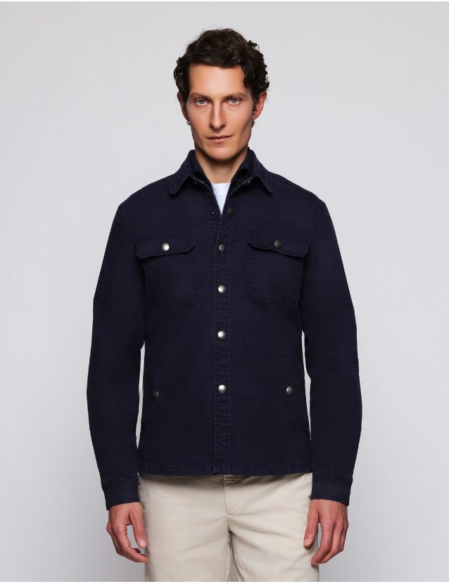 Overshirt  algodón Azul