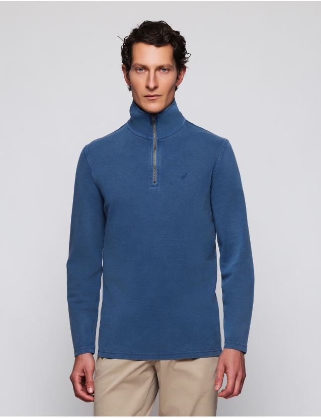 Sweater doble face Azul oscuro