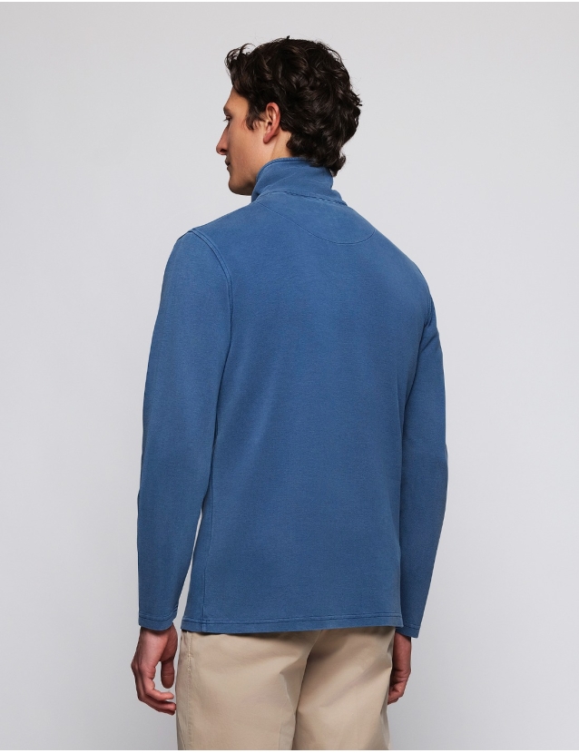 Sweater doble face Azul oscuro 2