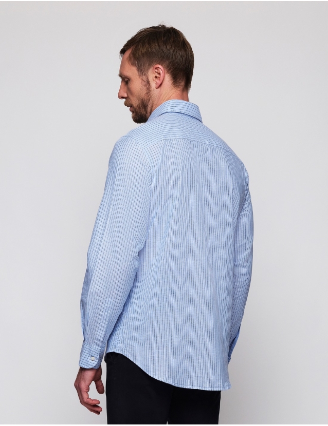 Camisa sport lino algodón... 2