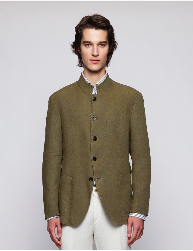 Chaqueta mao lino  lavada... 2