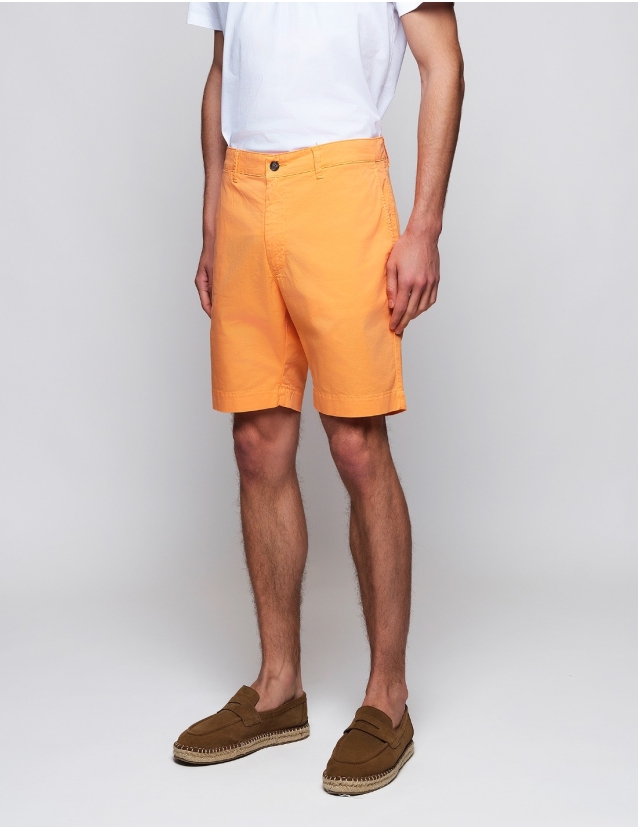Bermuda popelin Naranja 2