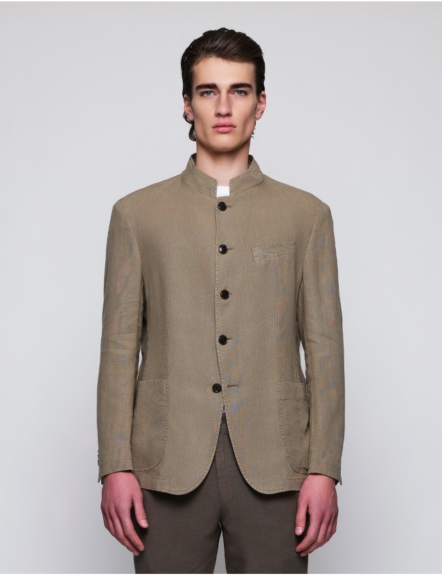 Chaqueta mao lino  lavada... 2