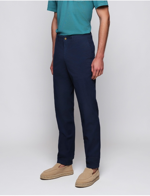 Pantalón seersucker Azul 2