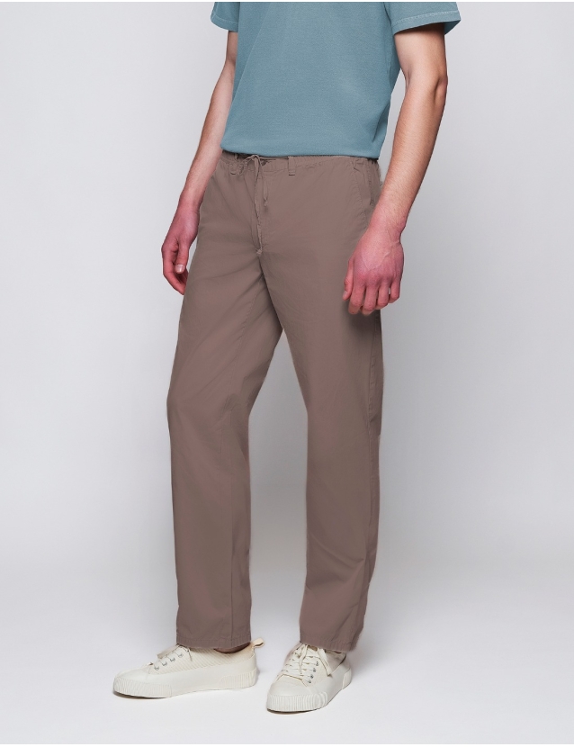 Pantalón popelin cuerda Kaki 2
