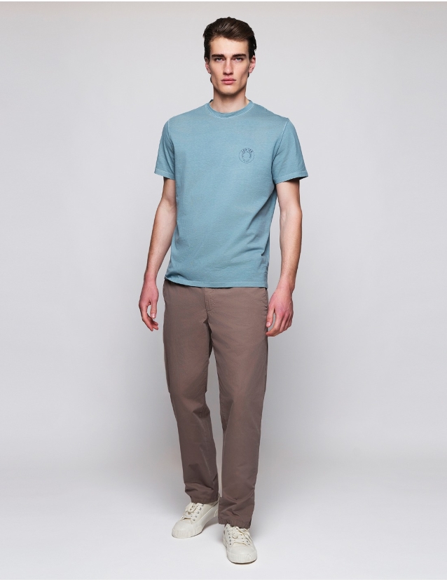 Pantalón popelin cuerda Kaki