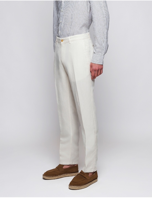 Pantalón lino algodón... 2
