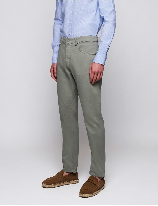 Pantalón 5 bolsillos Verde 2